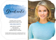 Blue Graduate Swash Photo Graduation Invitations Image 3 of 5